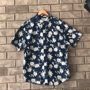 Men’s Floral Blue Slim Fit Old Navy Top